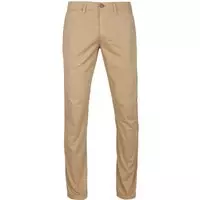 Suitable - Chino Sartre Camel - Slim-fit - Chino Heren maat 46