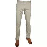 Suitable - Dante Chino Dessin Taupe - 46 - Modern-fit