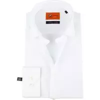 Suitable - Jersey Overhemd Wit - 38 - Heren - Slim-fit