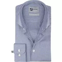 Suitable - Overhemd Blauw 187-4 - 38 - Heren - Slim-fit