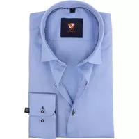 Suitable - Overhemd Oxford Blauw - 38 - Blauw - Slim-fit