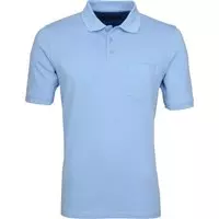 Suitable - Poloshirt Boston Lichtblauw - L - Modern-fit