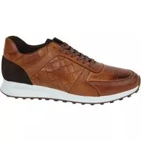 Suitable - Sneaker Run Croco Bruin - 41 -