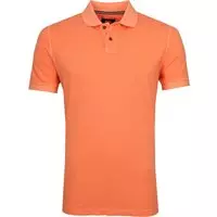 Suitable - Stone Wash Polo Oranje - M - Modern-fit