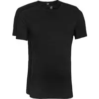 Suitable - T-shirt 2-Pack O-Neck Zwart - S - Modern-fit