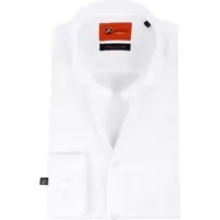 Suitable - Wit Overhemd Slim Fit DR-01 - 38 - Heren - Slim-fit