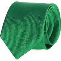 Suitable - Stropdas Zijde Smaragd Groen Uni F68 -  -