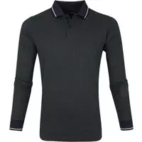 Dstrezzed - Polo Graphic Pique Donkergroen - S - Modern-fit