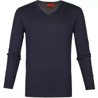 Suitable - Merino Pullover Aron Navy - M - Modern-fit