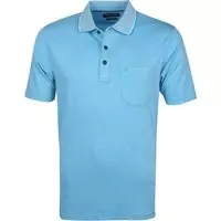 Casa Moda - Polo Aqua - Regular-fit - Heren Poloshirt Maat M
