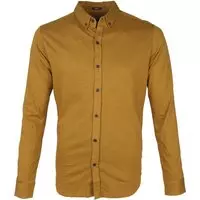 Dstrezzed - Club Jersey Shirt Mosterd - L - Heren - Slim-fit
