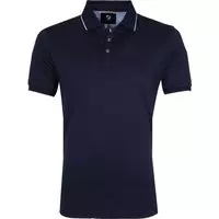 Suitable - Liquid Polo Donkerblauw - XXL - Slim-fit