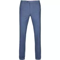 Suitable - Pantalon Pisa Melange Blauw - Slim-fit - Pantalon Heren maat 46