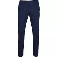 Suitable - Pantalon Pisa Strepen Navy - Slim-fit - Pantalon Heren maat 46
