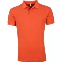 Sun68 - Polo Cold Oranje - Modern-fit - Heren Poloshirt Maat L