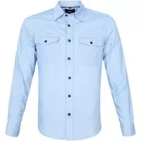 Suitable - Corduroy Overshirt Lichtblauw - S - Slim-fit