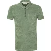 Anerkjendt - Polo Shirt Half Zip Akbob Groen - M - Modern-fit