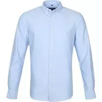 Suitable - Overhemd Max Blauw - S - Heren - Modern-fit