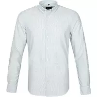 Suitable - Overhemd Max Strepen Donkergroen - S - Heren - Modern-fit