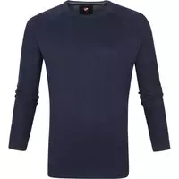 Suitable - Scott Pullover Donkerblauw - M - Modern-fit