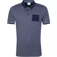 Blue Industry - Polo M25 Melange Donkerblauw - S - Modern-fit