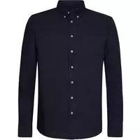 Profuomo - Overhemd Garment Dyed Donkerblauw - S - Heren - Slim-fit