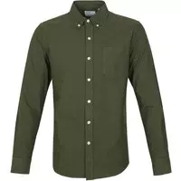 Colorful Standard - Overhemd Zeewier Groen - S - Heren - Modern-fit