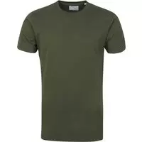 Colorful Standard - T-shirt Donkergroen - S - Regular-fit