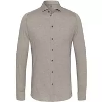 Desoto - Overhemd Strijkvrij Beige 850 - Maat S - Slim-fit