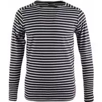 Dstrezzed - Longsleeve T-shirt Navy Stripes - XXL - Slim-fit