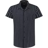Dstrezzed - Overhemd Seersucker Strepen Donkerblauw - M - Heren - Regular-fit