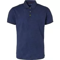 No-Excess - Polo Print Donkerblauw - M - Modern-fit