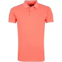 Petrol - Poloshirt Effen Fel Oranje - XL - Modern-fit