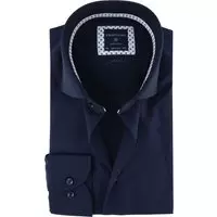 Profuomo - Originale Overhemd Donkerblauw - 43 - Heren - Slim-fit