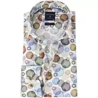 Profuomo - Overhemd Polka Dot Multicolour - 40 - Heren - Slim-fit