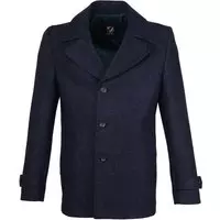 Suitable - Coat Spaarne Indigo - 48 - Modern-fit