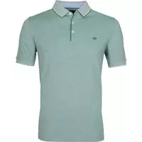 Suitable - Melange Poloshirt Groen - XL - Slim-fit