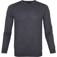 Suitable - Merino Pullover Rick Antraciet - XXL - Slim-fit