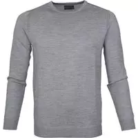 Suitable - Merino Pullover Rick Grijs - XXL - Slim-fit