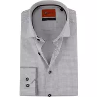 Suitable - Overhemd Grijs D82-11 - 39 - Heren - Slim-fit