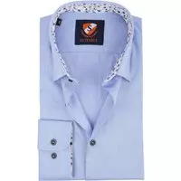 Suitable - Overhemd HBD Wesley Blauw - 39 - Heren - Slim-fit