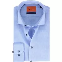 Suitable - Overhemd WS Linnen Blauw - 38 - Heren - Slim-fit