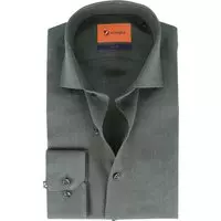 Suitable - Overhemd WS Linnen Donkergroen - 38 - Heren - Slim-fit