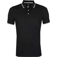 Suitable - Polo Zwart Stretch - XXL - Slim-fit