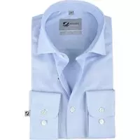 Suitable - Prestige Overhemd Mouline Lichtblauw - 38 - Heren - Slim-fit