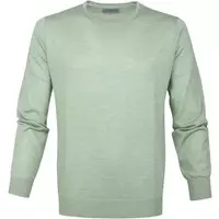 Suitable - Prestige Pullover Groen Merino - XL - Modern-fit