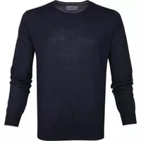 Suitable - Prestige Pullover Navy Merino - XL - Modern-fit