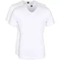 Suitable - Wit T-Shirt 2Pack V-neck - S - Modern-fit