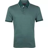 Suitable - Poloshirt Jacque Donkergroen - XL - Modern-fit