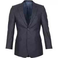 Suitable - Colbert Nesi Flanel Stripe Donkerblauw - 46 - Tailored-fit